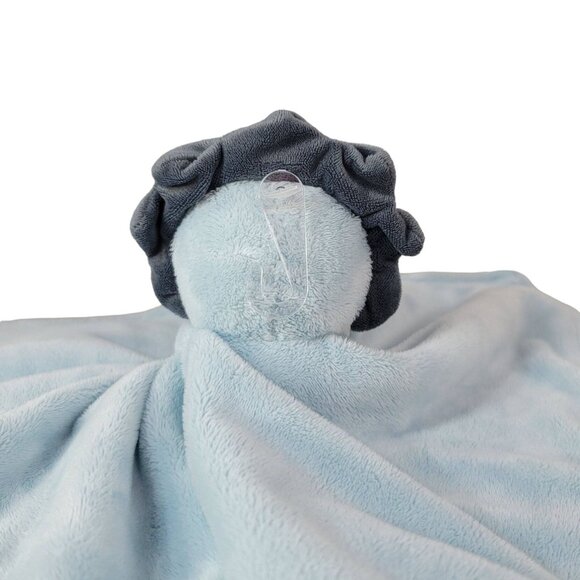 Carter's Lovey Hugging Dinosaur Triceratops Blue 12" Striped Gray Plush 2020 - Picture 4 of 11